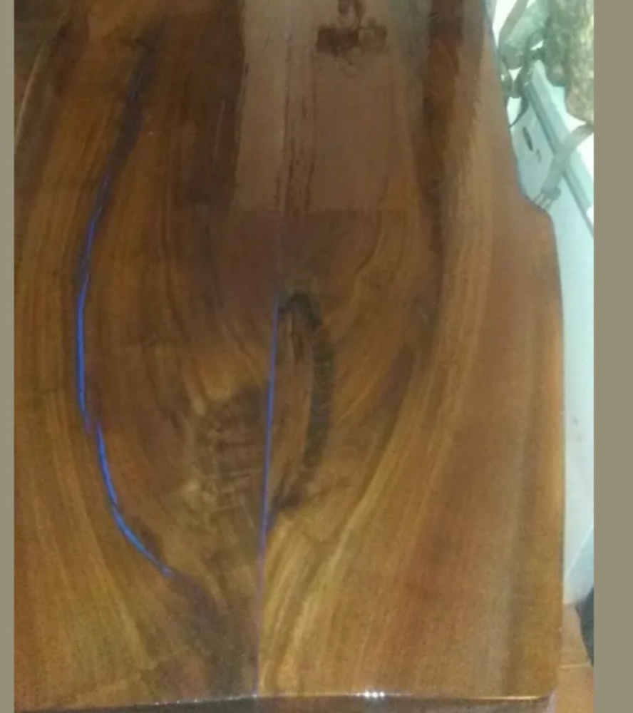 One of a kind Black walnut bar top
